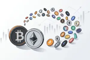 Altcoins recuperam espaço após rotação defensiva nos futuros